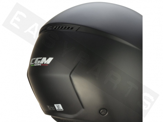 Helmet Demi Jet CGM 167A FLO MONO matt black (long visor)
